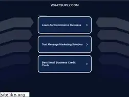 Sites similar to whatsuply.com