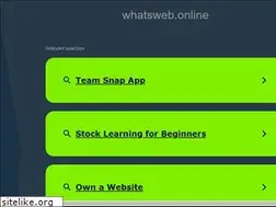 Sites similar to whatsweb.online
