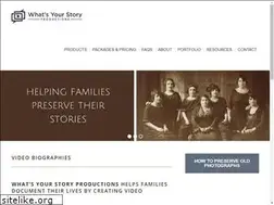 Sites similar to whatsyourstoryproductions.com