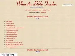 Sites similar to whatthebibleteaches.com
