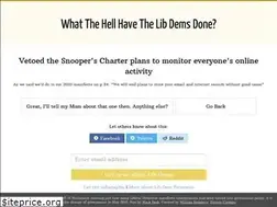 Sites similar to whatthehellhavethelibdemsdone.com