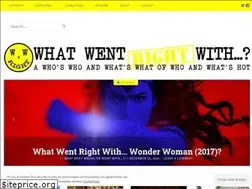 Sites similar to whatwentrightwith.com