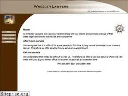 Sites similar to wheelerlawyers.com.au
