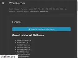 Sites similar to whenair.com