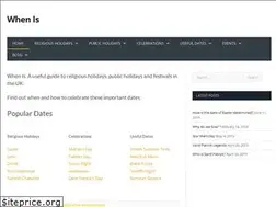 Sites similar to whenis.co.uk