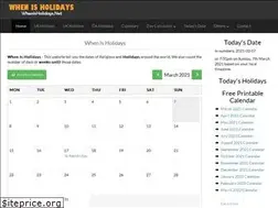 Sites similar to whenisholidays.net
