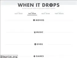 Sites similar to whenitdrops.com