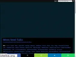 Sites similar to whensteeltalks.com
