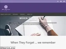 Sites similar to whentheyforget.com