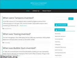 Sites similar to whenwasitinvented.org