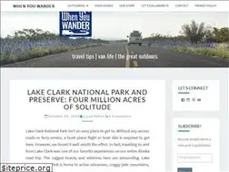 Sites similar to whenyouwander.com