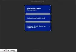 Sites similar to where-you.com