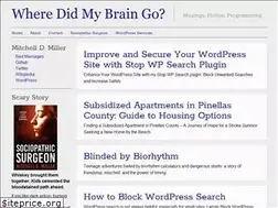 Sites similar to wheredidmybraingo.com