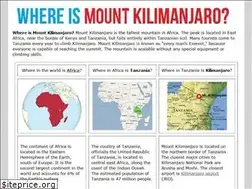 Sites similar to whereismountkilimanjaro.com