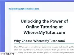 Sites similar to wheresmytutor.com