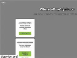 Sites similar to wheretobuycrypto.co