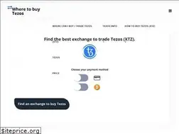 Sites similar to wheretobuytezos.com