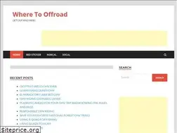 Sites similar to wheretooffroad.com