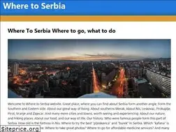 Sites similar to wheretoserbia.com