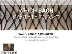 Sites similar to whichbachcantata.be