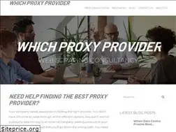 Sites similar to whichproxyprovider.com