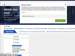 Sites similar to whichsimcard.co.uk