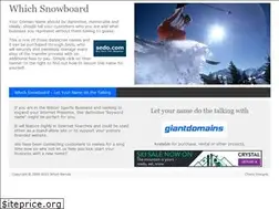 Sites similar to whichsnowboard.com