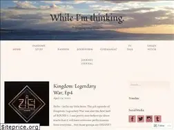 Sites similar to whileimthinking1.wordpress.com