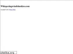 Sites similar to whisperingwindshuskies.com