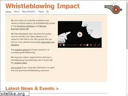 Sites similar to whistleblowingimpact.org
