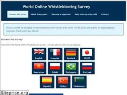 Sites similar to whistleblowingsurvey.org