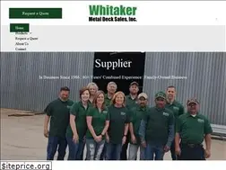 Sites similar to whitakermetaldecksales.com