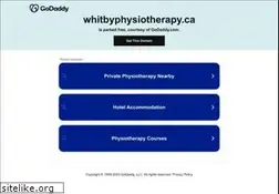Sites similar to whitbyphysiotherapy.ca