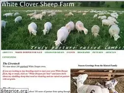 Sites similar to whitecloversheepfarm.com