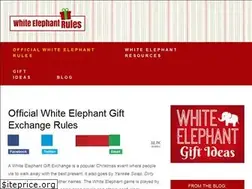 Sites similar to whiteelephantrules.com