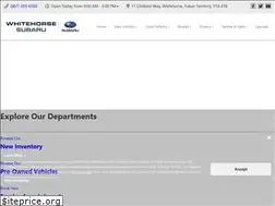 Sites similar to whitehorsesubaru.com