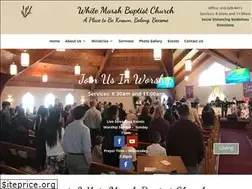 Sites similar to whitemarshbaptist.org