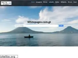 Sites similar to whitepages.com.gt