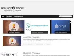 Sites similar to whitepaperdatabase.com