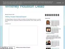 Sites similar to whitneyhouston-dead.blogspot.com