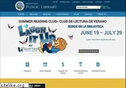 Sites similar to whittierlibrary.org