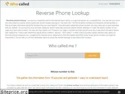 Sites similar to who--called.com
