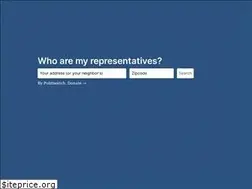 Sites similar to whoaremyrepresentatives.org