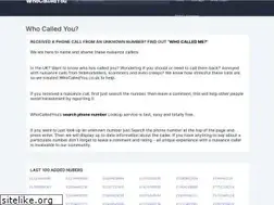 Sites similar to whocalledyou.co.uk