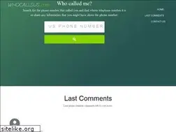 Sites similar to whocallsus.com