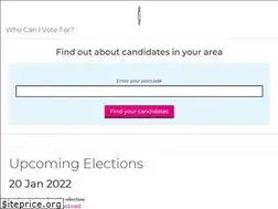 Sites similar to whocanivotefor.co.uk