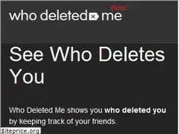 Sites similar to whodeletedmeonfb.com