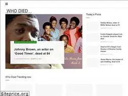 Sites similar to whodiedtoday.com