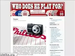 Sites similar to whodoesheplayfor.wordpress.com