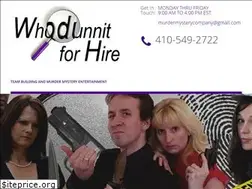 Sites similar to whodunnitforhire.com